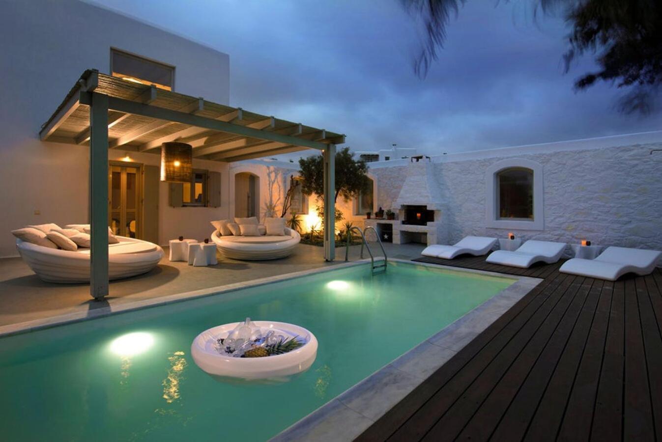 Villa Dafni 4Bed With Pool In Kalafatis Spilia Mykonos Town Esterno foto