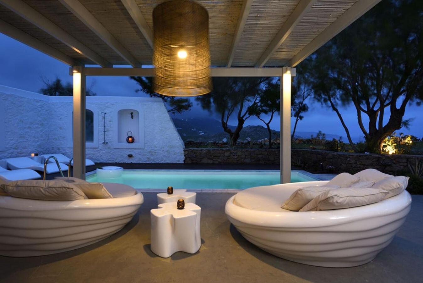 Villa Dafni 4Bed With Pool In Kalafatis Spilia Mykonos Town Esterno foto