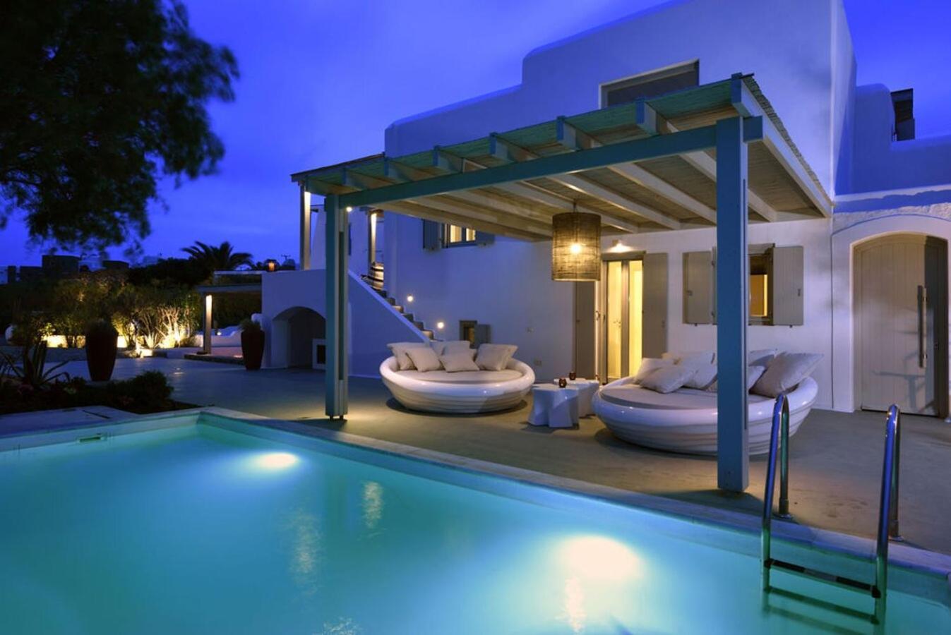 Villa Dafni 4Bed With Pool In Kalafatis Spilia Mykonos Town Esterno foto
